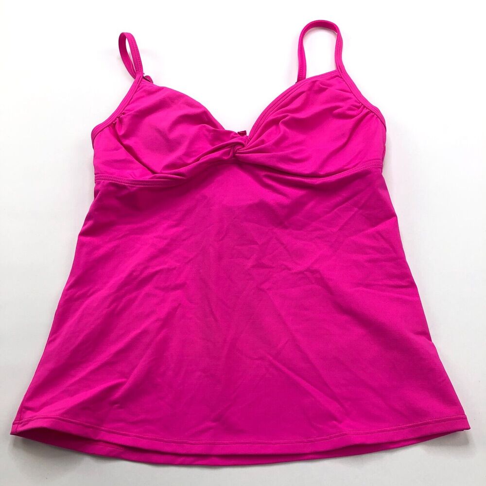 Athleta Knot Front Tankini Pink Size XS Swimwear Tank Top Beach 964888